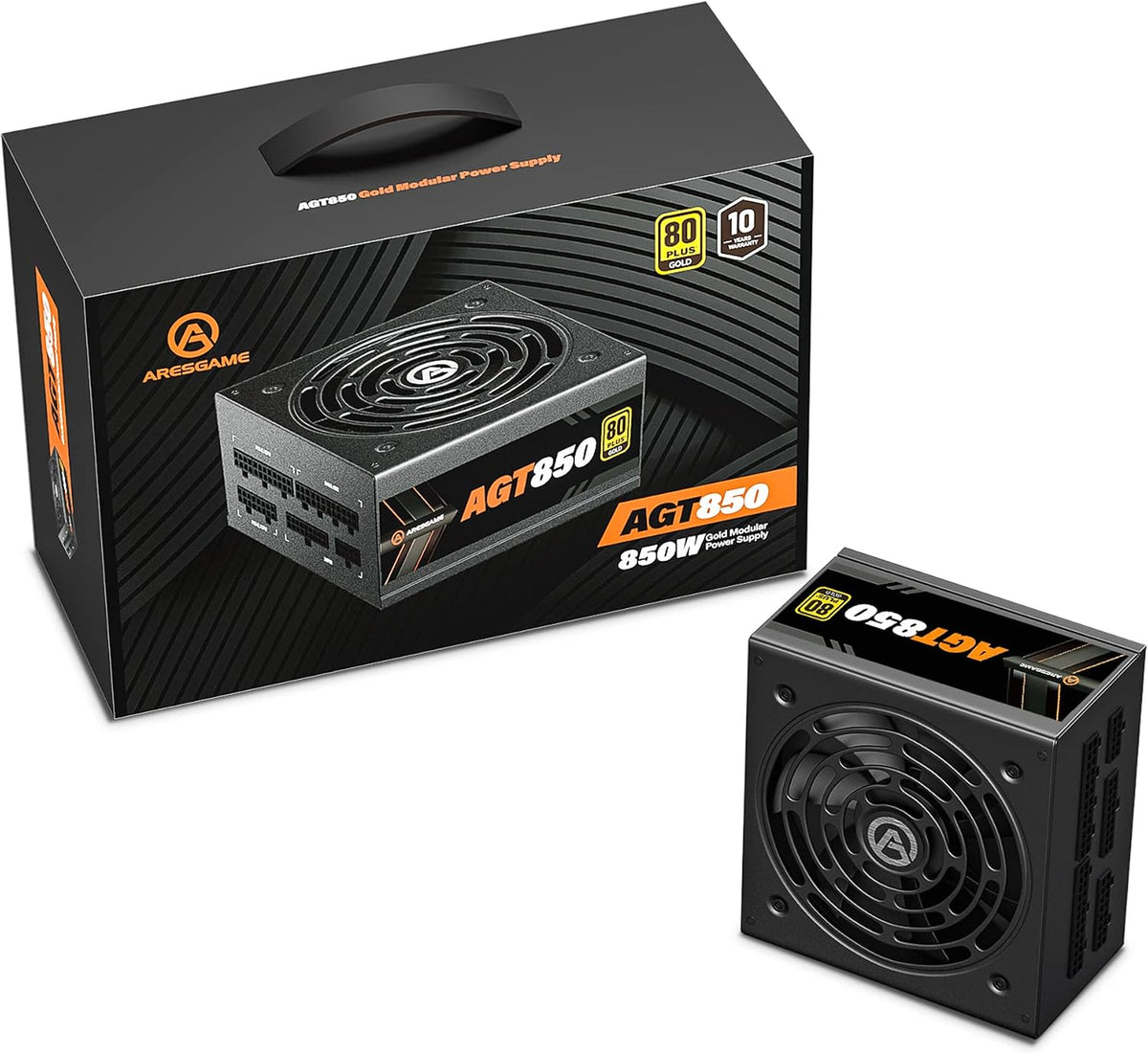 Alimentation 850 W, 80+ Gold, Entièrement Modulaire