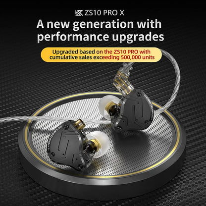 Écouteurs  ZS10 Pro X — Moniteurs Intra Hifi, Gaming Et Musique