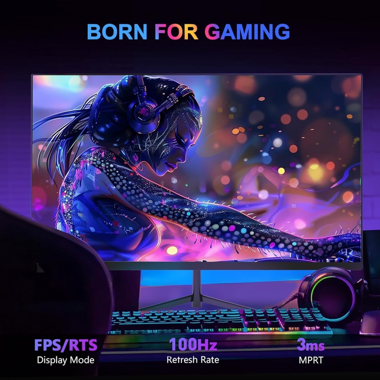 Écran Gaming Incurvé 27 Po — QHD 1440P, 165 Hz, 1 Ms
