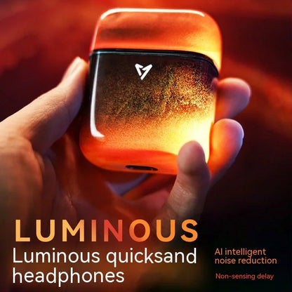 Écouteurs Bluetooth Gaming Liup Lp1 — Sable Mouvant Lumineux, Faible Latence