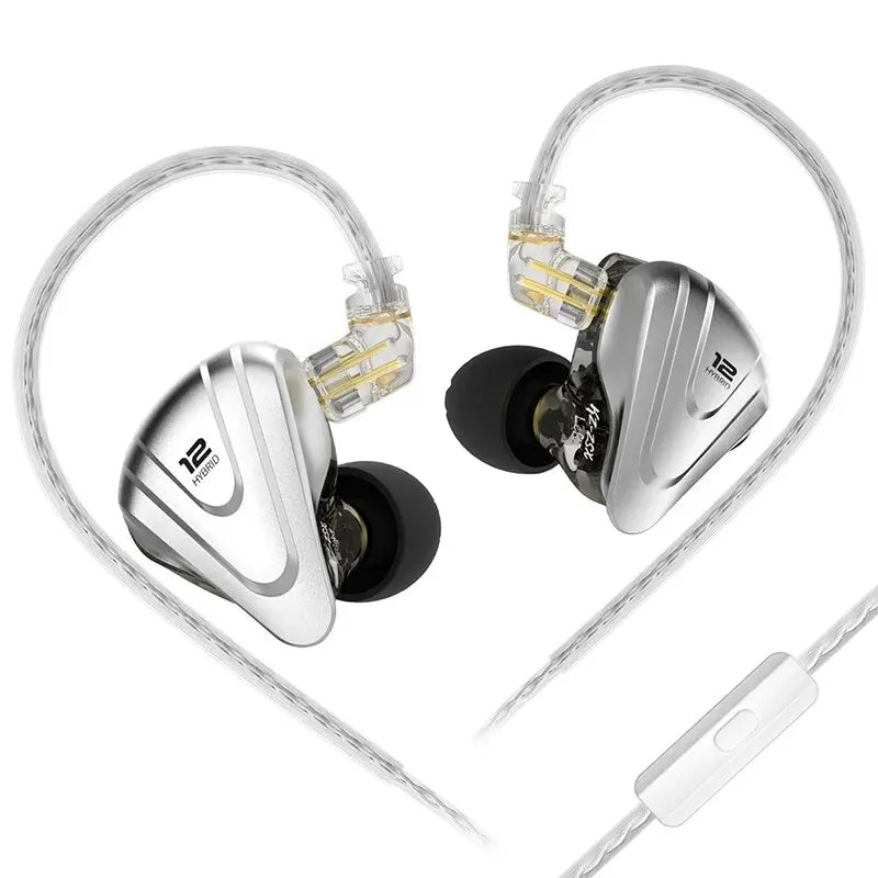Écouteurs  ZSX — 12 Drivers Hybrides, Coque Métal, Intra Hifi