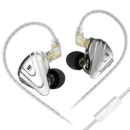 Écouteurs  ZSX — 12 Drivers Hybrides, Coque Métal, Intra Hifi