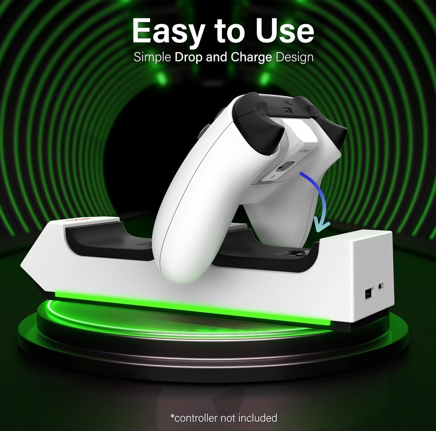Station De Charge  Xbox Series X|S — 2 Manettes + Piles Rechargeables