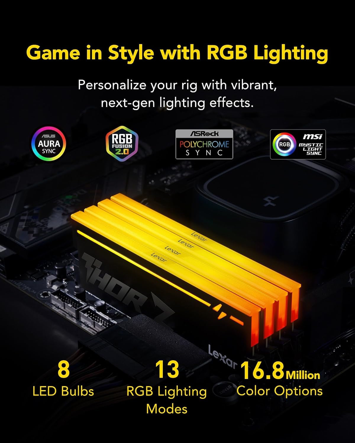 Mémoire  Thor Z RGB — 32 Go (2 × 16) DDR5 6000 Mhz