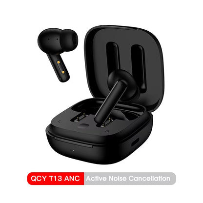 Écouteurs Bluetooth QCY T13 ANC, 4 micros, réduction de bruit active
