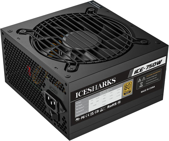 Alimentation 750 W — 80+ Gold, Ventilateur Silencieux 120 mm