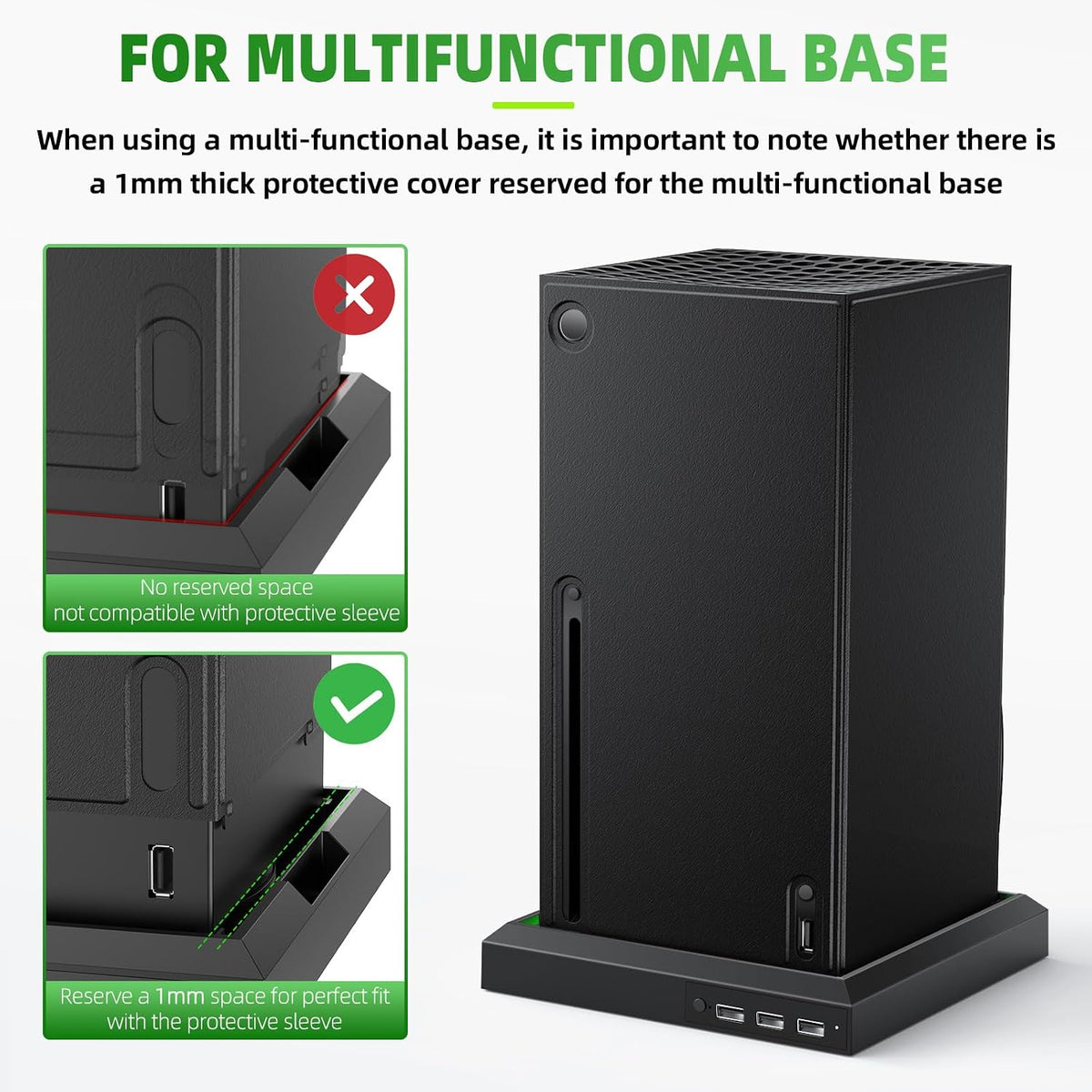 Housse Magnétique  Xbox Series X — Cuir PU Noir, Protection Complète