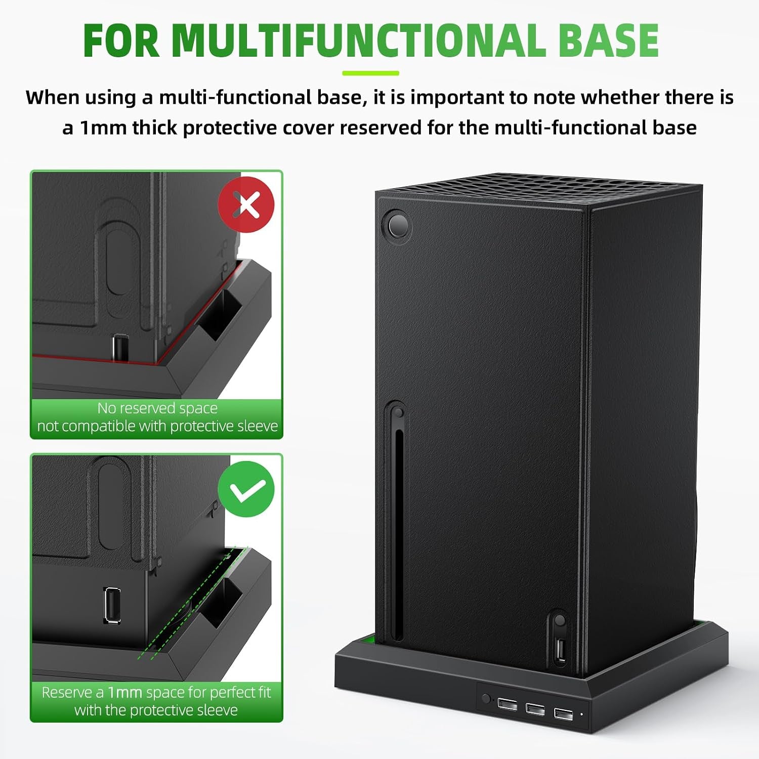 Housse Magnétique  Xbox Series X — Cuir PU Noir, Protection Complète