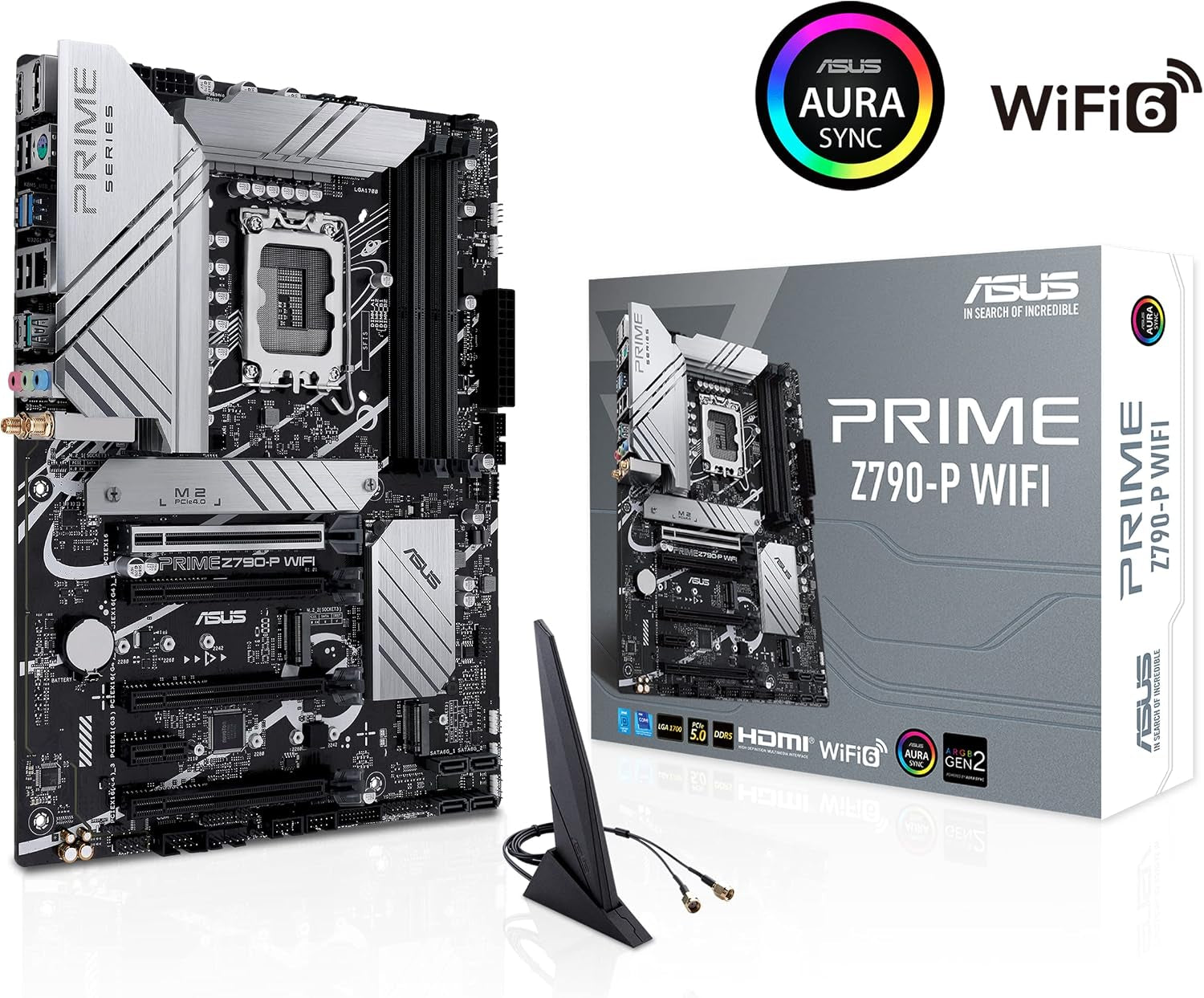Carte Mère ASUS Prime Z790-P Wifi — Intel LGA1700, DDR5 128 Go