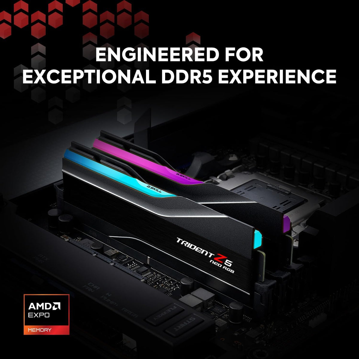 Mémoire  Trident Z5 Neo RGB — 32 Go (2 × 16) DDR5 6400 Mhz
