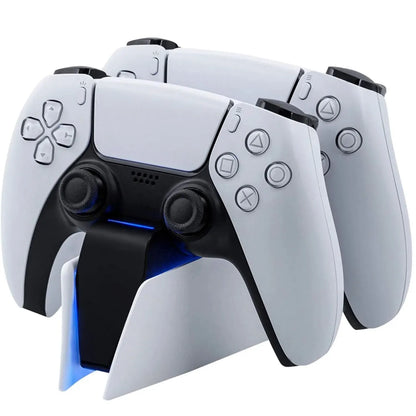 Station de charge PS5 double, indicateurs LED, charge rapide