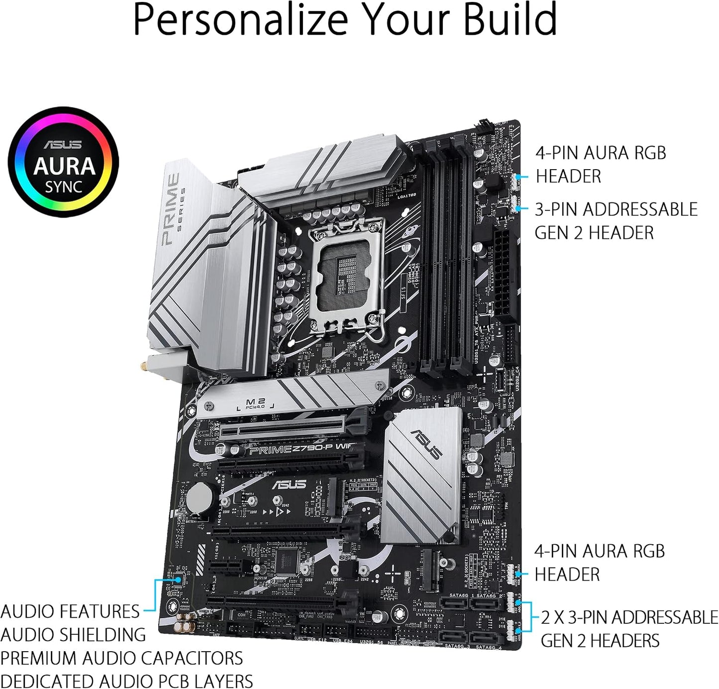 Carte Mère ASUS Prime Z790-P Wifi — Intel LGA1700, DDR5 128 Go