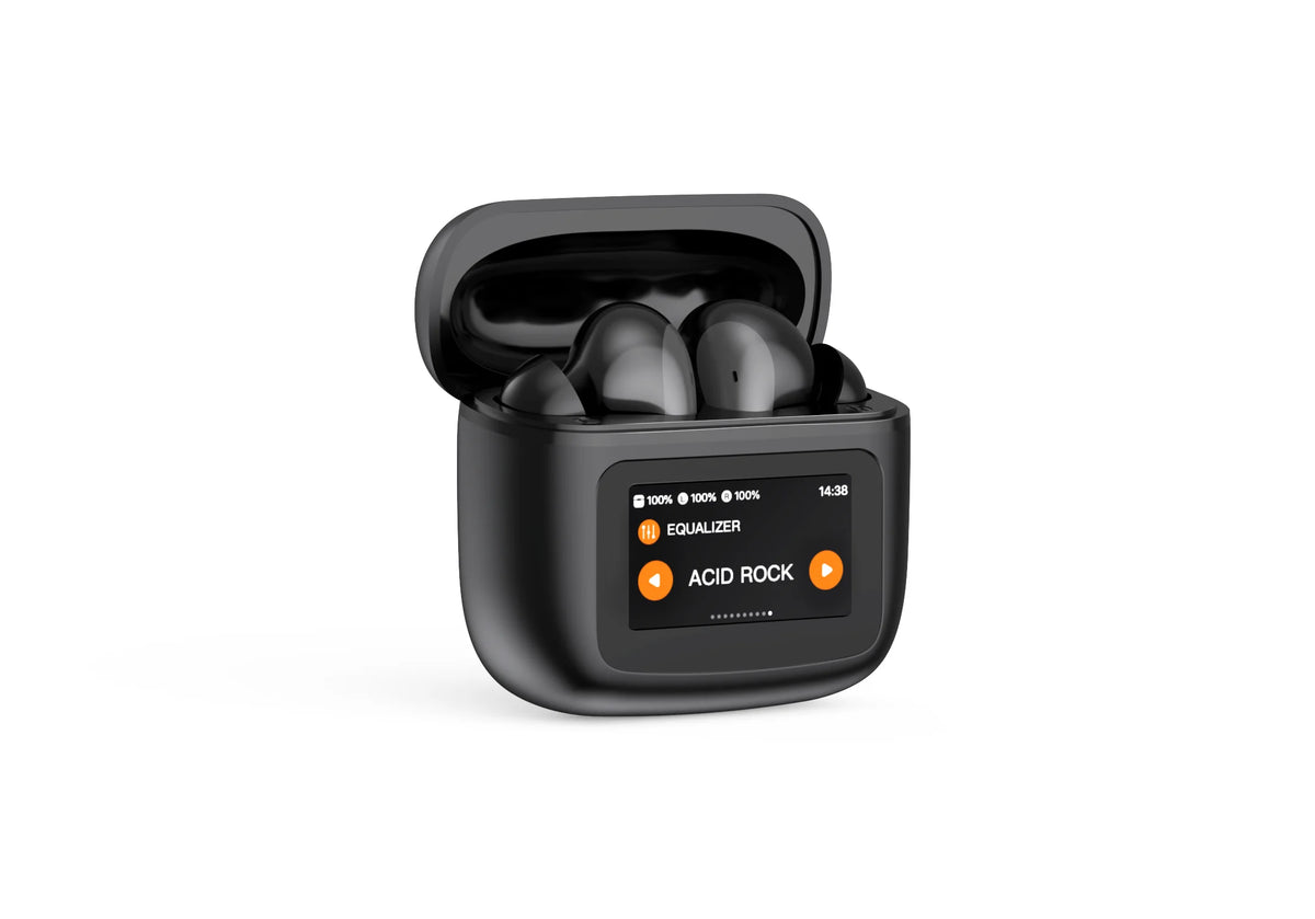 Écouteurs Bluetooth ANC Étui Écran Tactile — Bluetooth 5.3 + Appli
