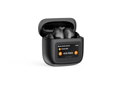 Écouteurs Bluetooth ANC Étui Écran Tactile — Bluetooth 5.3 + Appli