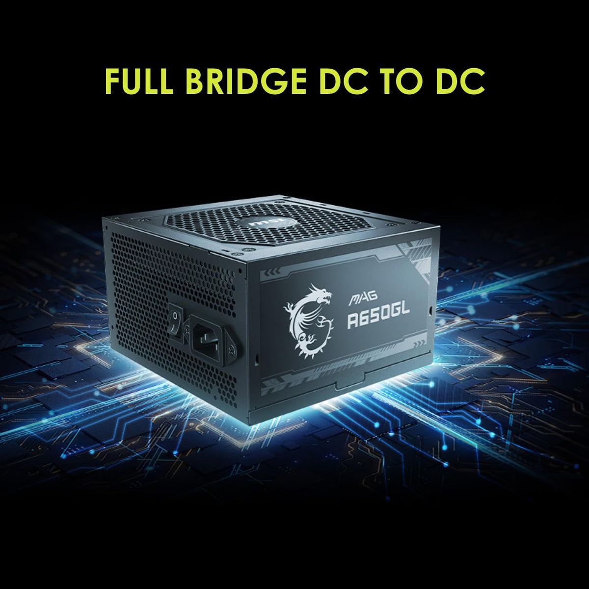 Alimentation MSI MAG A650GL 650 W — 80+ Gold, Modulaire, Garantie 10 Ans