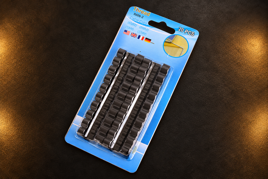 Clips adhésifs pour câbles — Lot de 20 noirs