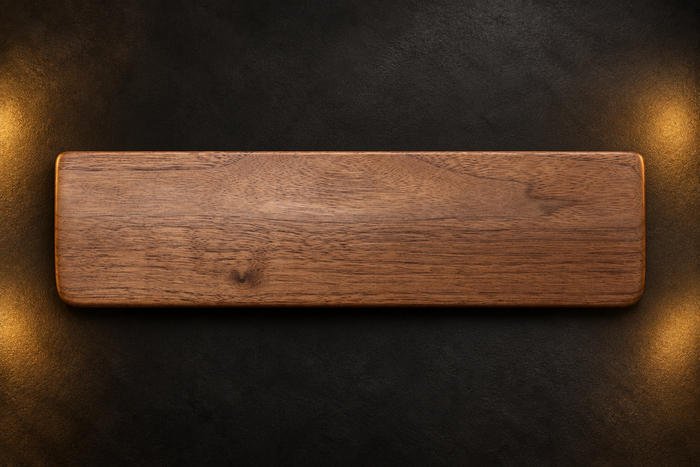 Repose-poignets pour clavier en noyer — 30 cm