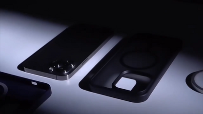 Coque givrée MagSafe pour iPhone, aimants intégrés